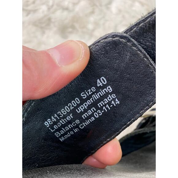 Dansko Women's 40 EU 9 US Black Embossed Strappy Slip-On Sandals - Picture 8 of 9